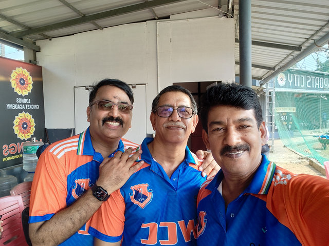WCC members in cricket jerseys