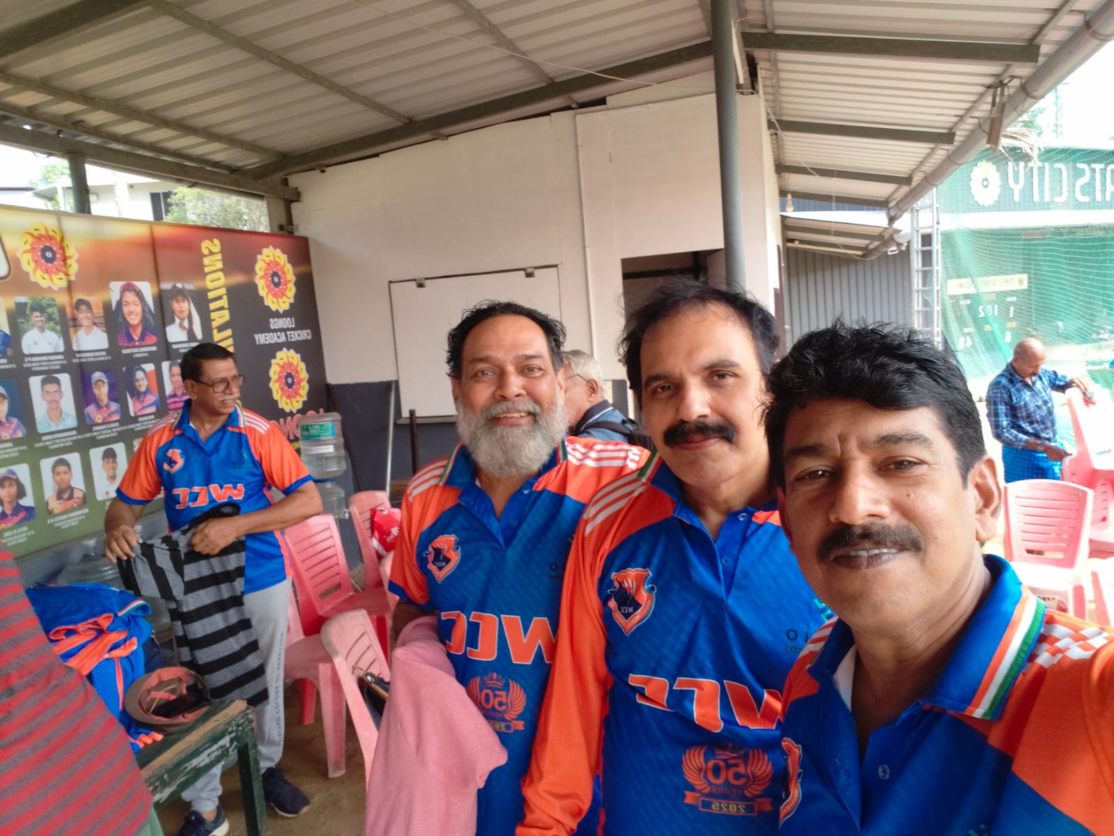 WCC members in team colours