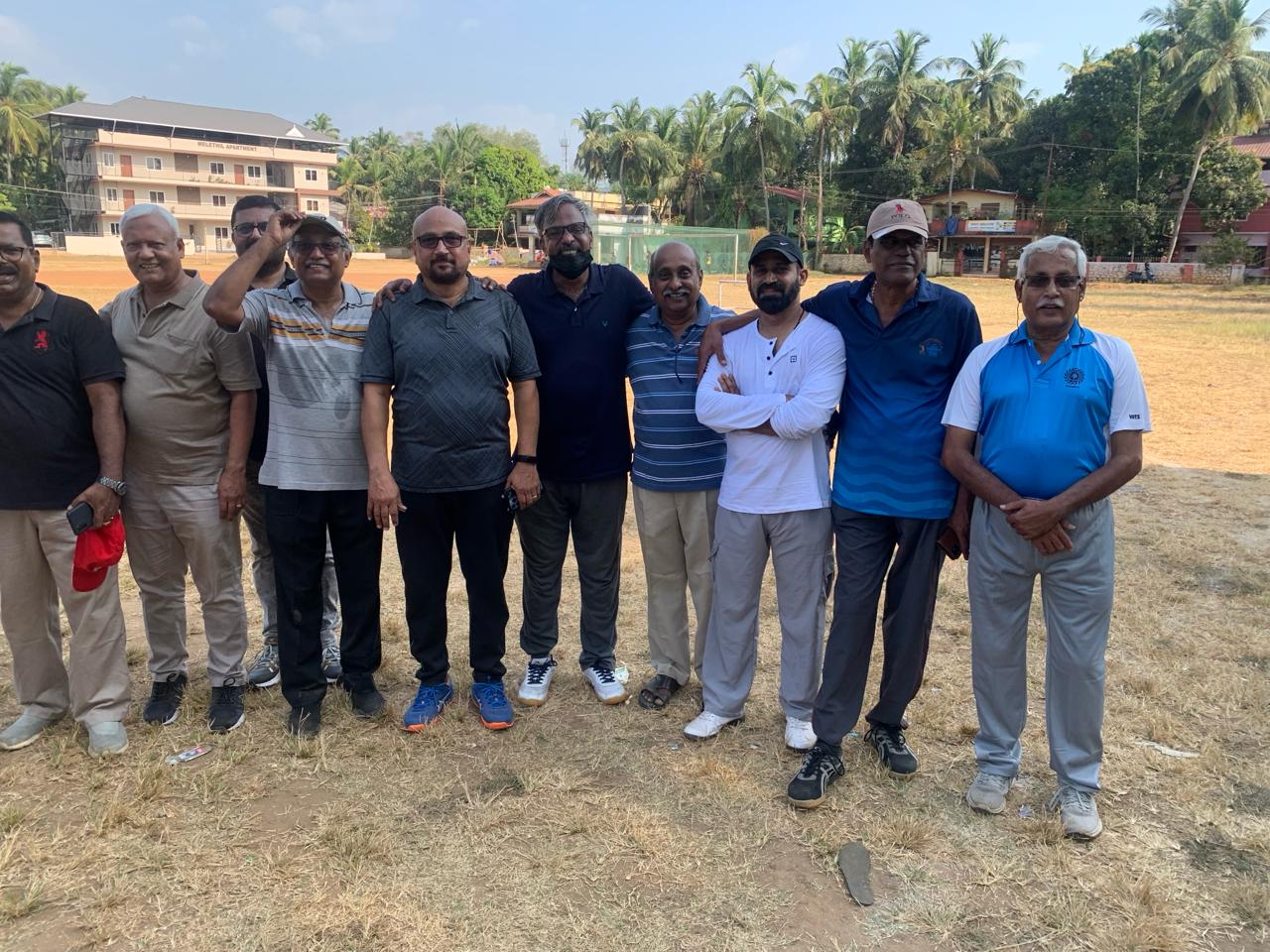 WCC members gathered near cricket ground